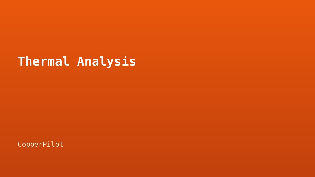 Thermal Analysis